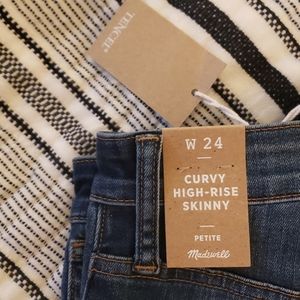NWT Madewell Curvy High-Rise Skinny Jeans